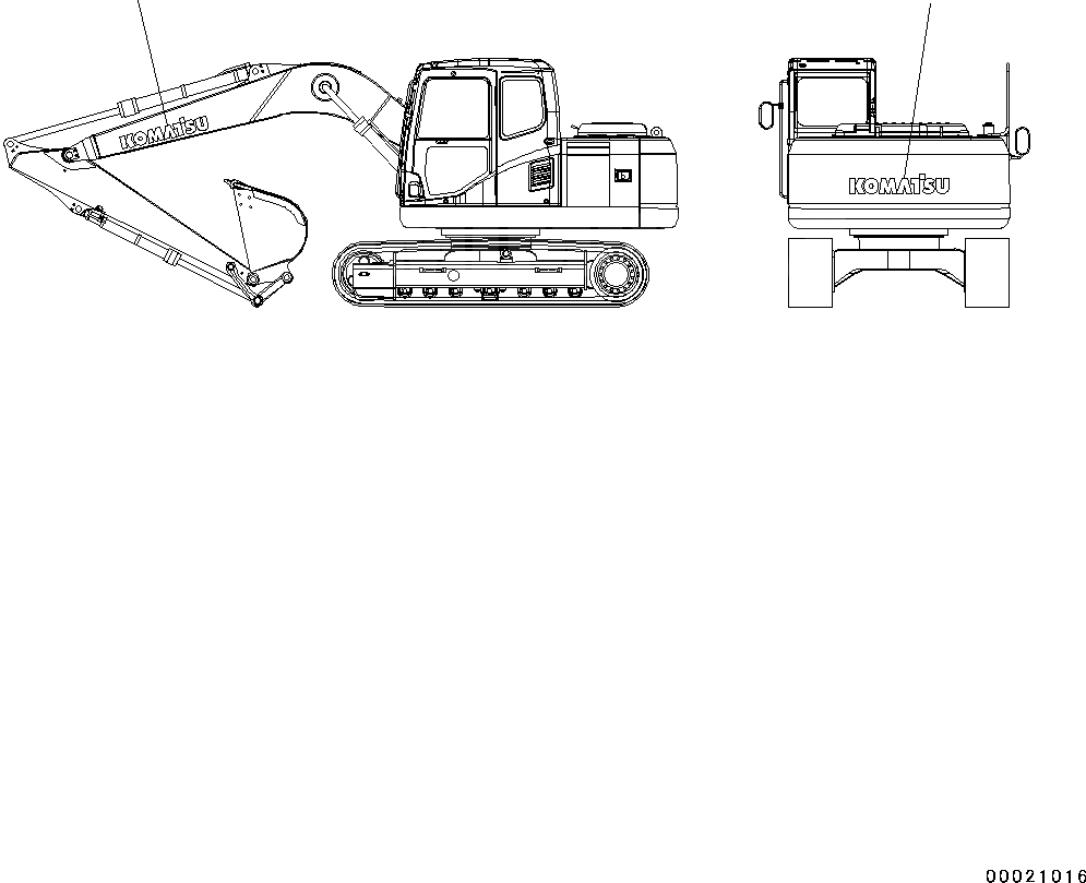 Схема запчастей Komatsu PC130-8 - ЛОГОТИП KOMATSU(№8-) KOMATSU ЛОГОТИП