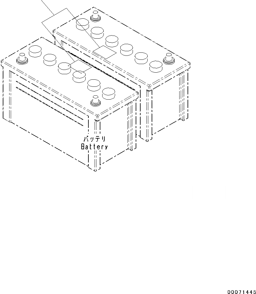 Схема запчастей Komatsu PC130-8 - ПРЕДУПРЕЖДАЮЩ. МАРКИРОВКАS, АККУМУЛЯТОР (№8-87) ПРЕДУПРЕЖДАЮЩ. МАРКИРОВКАS, АККУМУЛЯТОР, АНГЛ., KUK