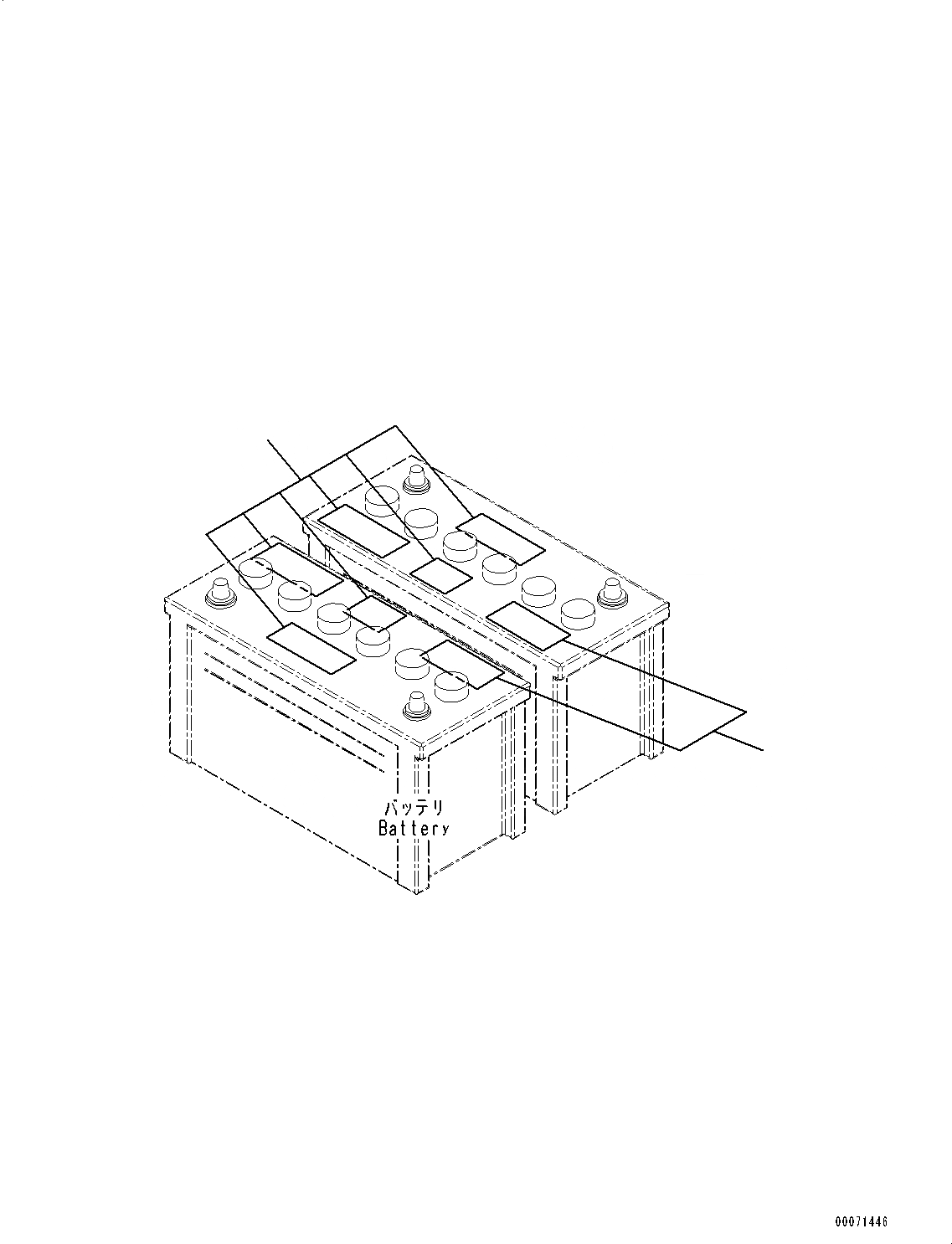 Схема запчастей Komatsu PC130-8 - ПРЕДУПРЕЖДАЮЩ. МАРКИРОВКАS, АККУМУЛЯТОР (№8-) ПРЕДУПРЕЖДАЮЩ. МАРКИРОВКАS, АККУМУЛЯТОР, ИСПАНИЯ-АНГЛ., США