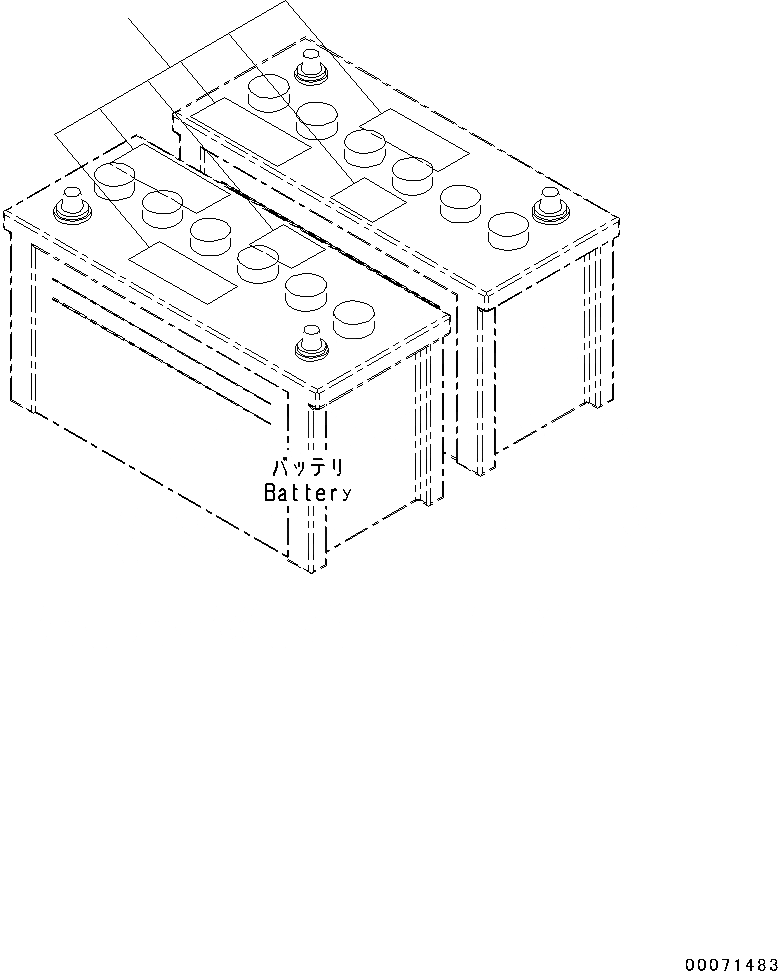 Схема запчастей Komatsu PC130-8 - ПРЕДУПРЕЖДАЮЩ. МАРКИРОВКАS, АККУМУЛЯТОР (№8-) ПРЕДУПРЕЖДАЮЩ. МАРКИРОВКАS, АККУМУЛЯТОР, АНГЛ., США И PUERTO RICO