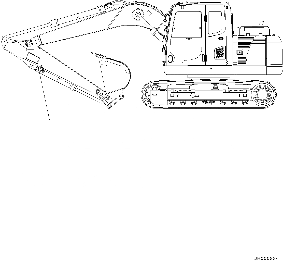 Схема запчастей Komatsu PC130-8 - ПРЕДУПРЕЖДАЮЩ. МАРКИРОВКАS, KEEP OFF РАБОЧ.ING RANGES (№8-) ПРЕДУПРЕЖДАЮЩ. МАРКИРОВКАS, KEEP OFF РАБОЧ.ING RANGES, РУКОЯТЬ