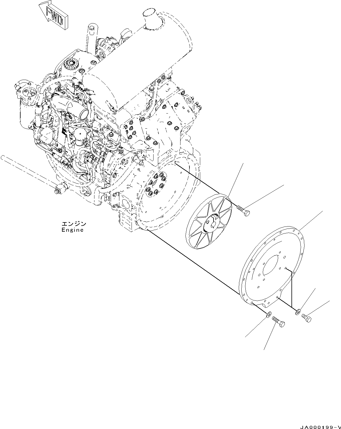 Схема запчастей Komatsu D39EX-22 - ДЕМПФЕР (№-) ДЕМПФЕР