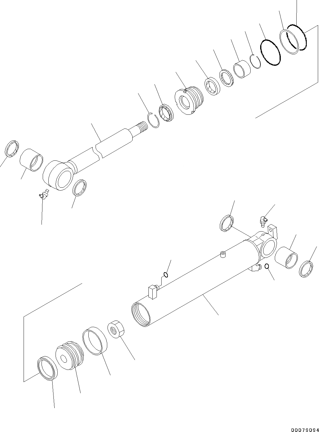 Схема запчастей Komatsu D39EX-22 - DOZER ЦИЛИНДР ПОДЪЕМА ОТВАЛА (№-) DOZER ЦИЛИНДР ПОДЪЕМА ОТВАЛА