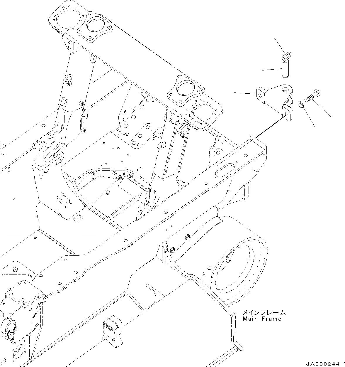 Схема запчастей Komatsu D39EX-22 - СЦЕПНОЕ УСТРОЙСТВО (№-) СЦЕПНОЕ УСТРОЙСТВО, С ЗАДН. -НАВЕСН. ОБОРУД