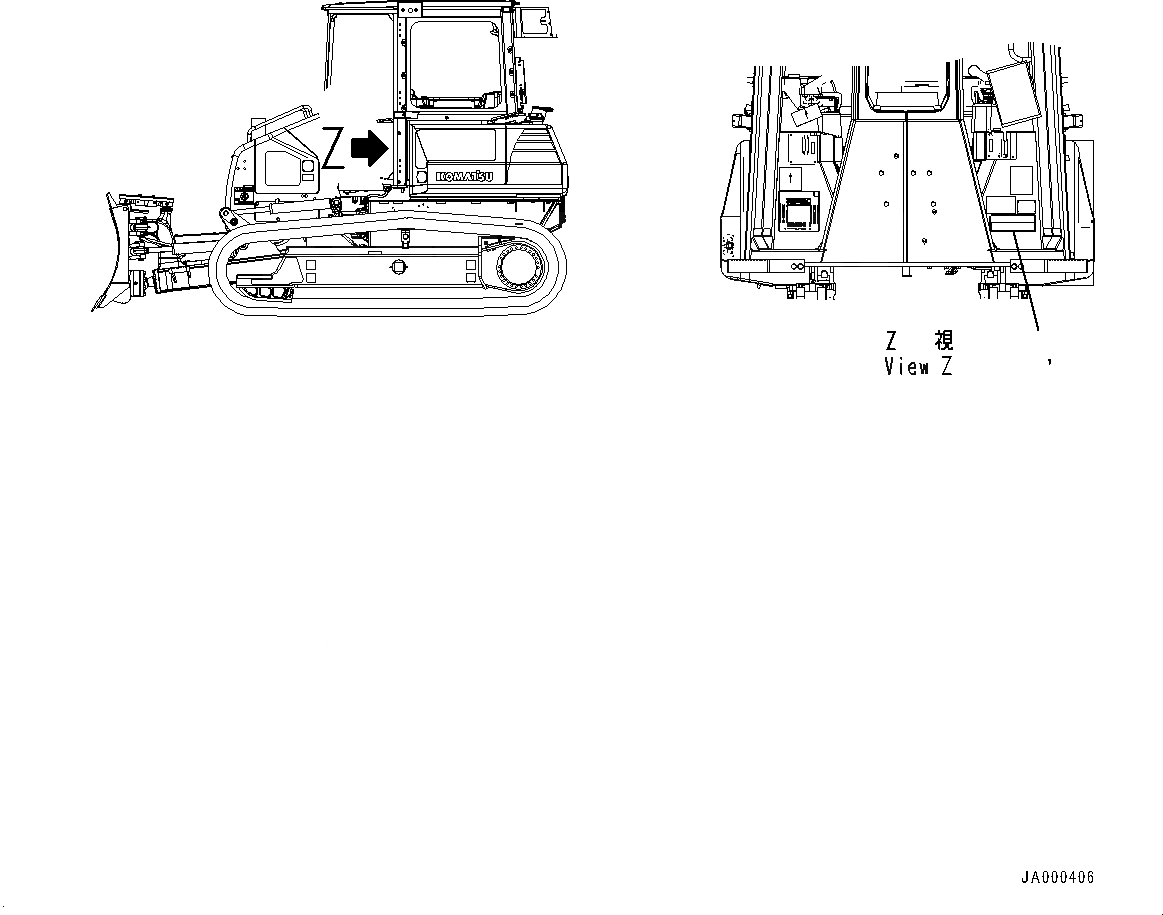 Схема запчастей Komatsu D39EX-22 - ROPS/FOPS ПЛАСТИНА (№-) ROPS/FOPS ПЛАСТИНА, ПОРТУГАЛ.