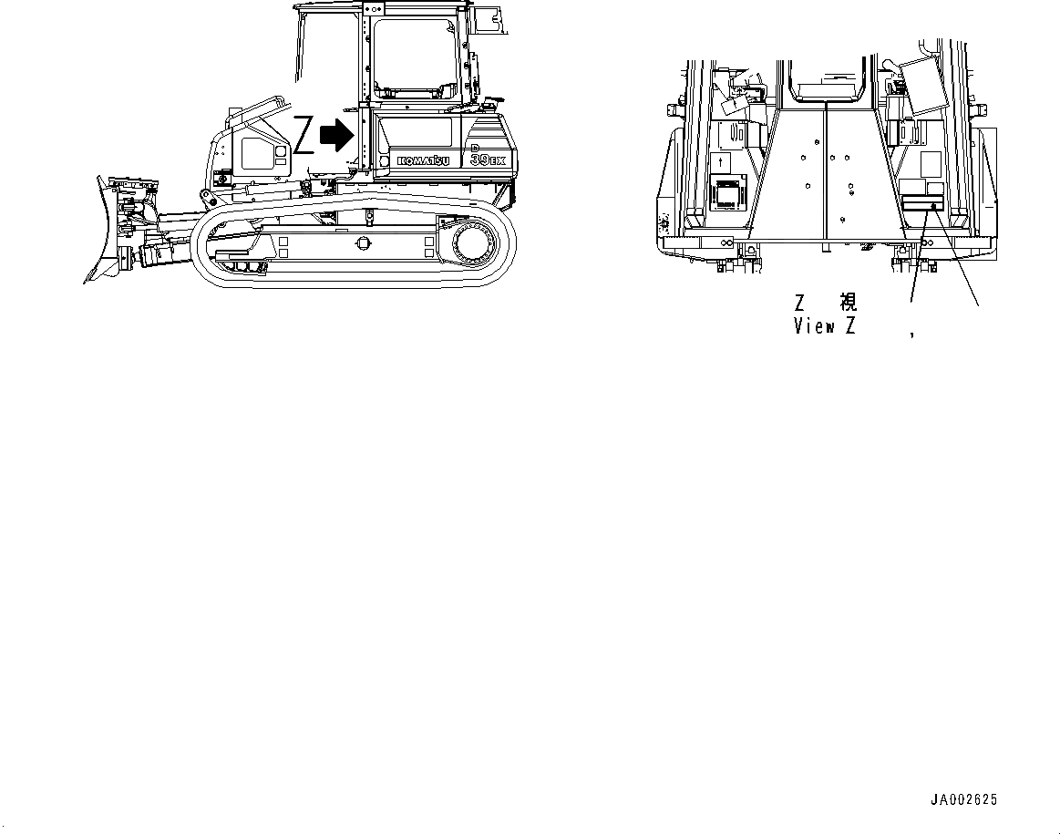 Схема запчастей Komatsu D39EX-22 - ROPS/FOPS ПЛАСТИНА (№9-) ROPS/FOPS ПЛАСТИНА, ИСПАНИЯ