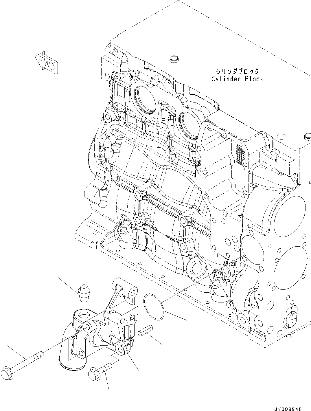 Схема запчастей Komatsu SAA4D107E-1AA - ХЛАДАГЕНТ ВХОДН. СОЕДИН-Е (№-) ХЛАДАГЕНТ ВХОДН. СОЕДИН-Е