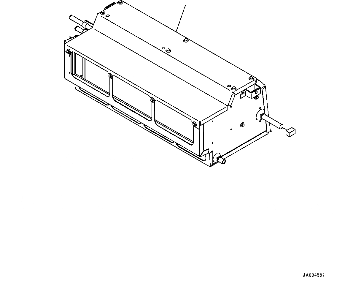 Схема запчастей Komatsu D39PX-22 - КАБИНА ROPS, БЛОК КОНДИЦИОНЕРА (№-7) КАБИНА ROPS, С AM-FM STEREO РАДИО С CASSETTE, ДЛЯ СЕВ. АМЕРИКИ, С МАСТЕР КЛЮЧ