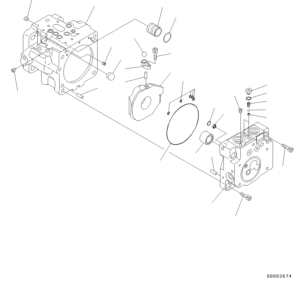 Схема запчастей Komatsu PC45MR-3 - ДВИГАТЕЛЬ БЛОК, ВНУТР. ЧАСТИ (/) (№7-) ДВИГАТЕЛЬ БЛОК, С КОНДИЦИОНЕРОМ