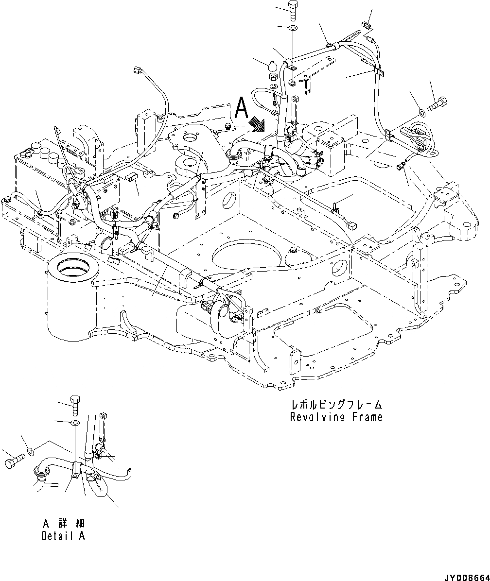 Схема запчастей Komatsu PC45MR-3 - ЭЛЕКТРИЧ. ПРОВОДКА, ОСНОВН. ПРОВОДКА (/) (№-) ЭЛЕКТРИЧ. ПРОВОДКА