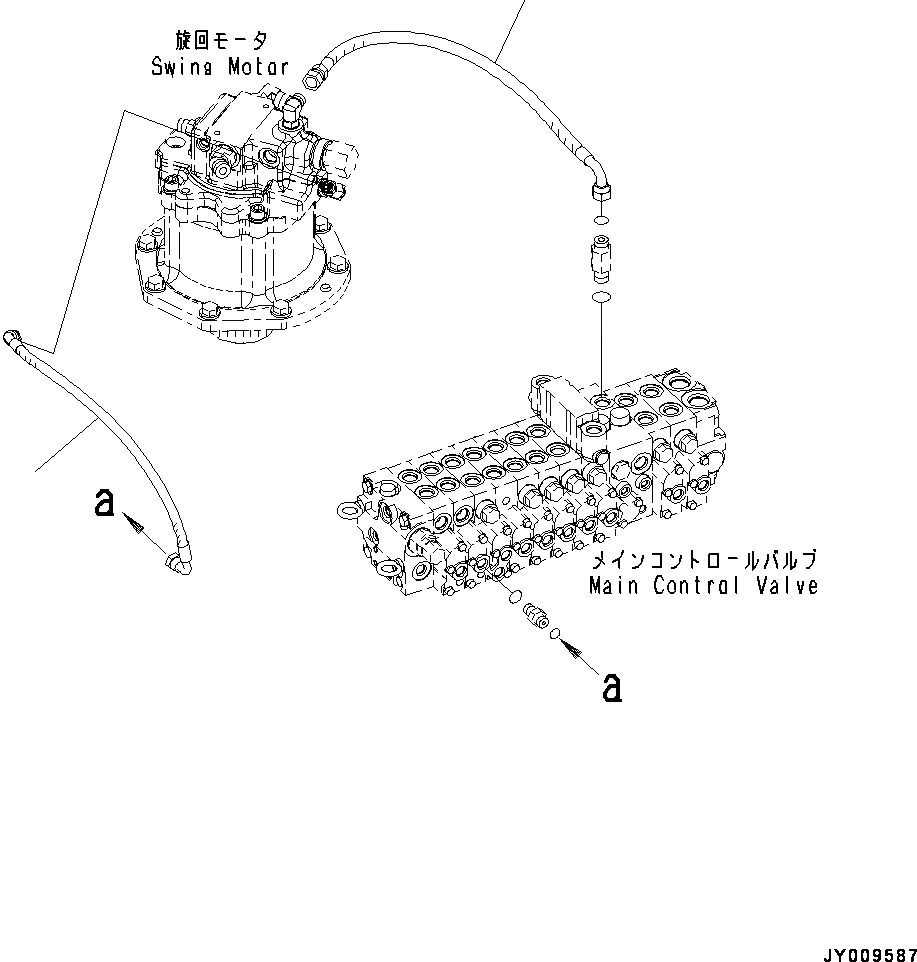 Схема запчастей Komatsu PC45MR-3 - УПРАВЛЯЮЩ. КЛАПАН, ВОЗВРАТ. ТРУБЫ (№-) УПРАВЛЯЮЩ. КЛАПАН, -СЕКЦ., ОТВ. С ИЗМ. УГЛОМ DOZER, PROVISION ДЛЯ -ДОПОЛН. АКТУАТОР ТРУБЫ, ВЫСОК. ЕМК.