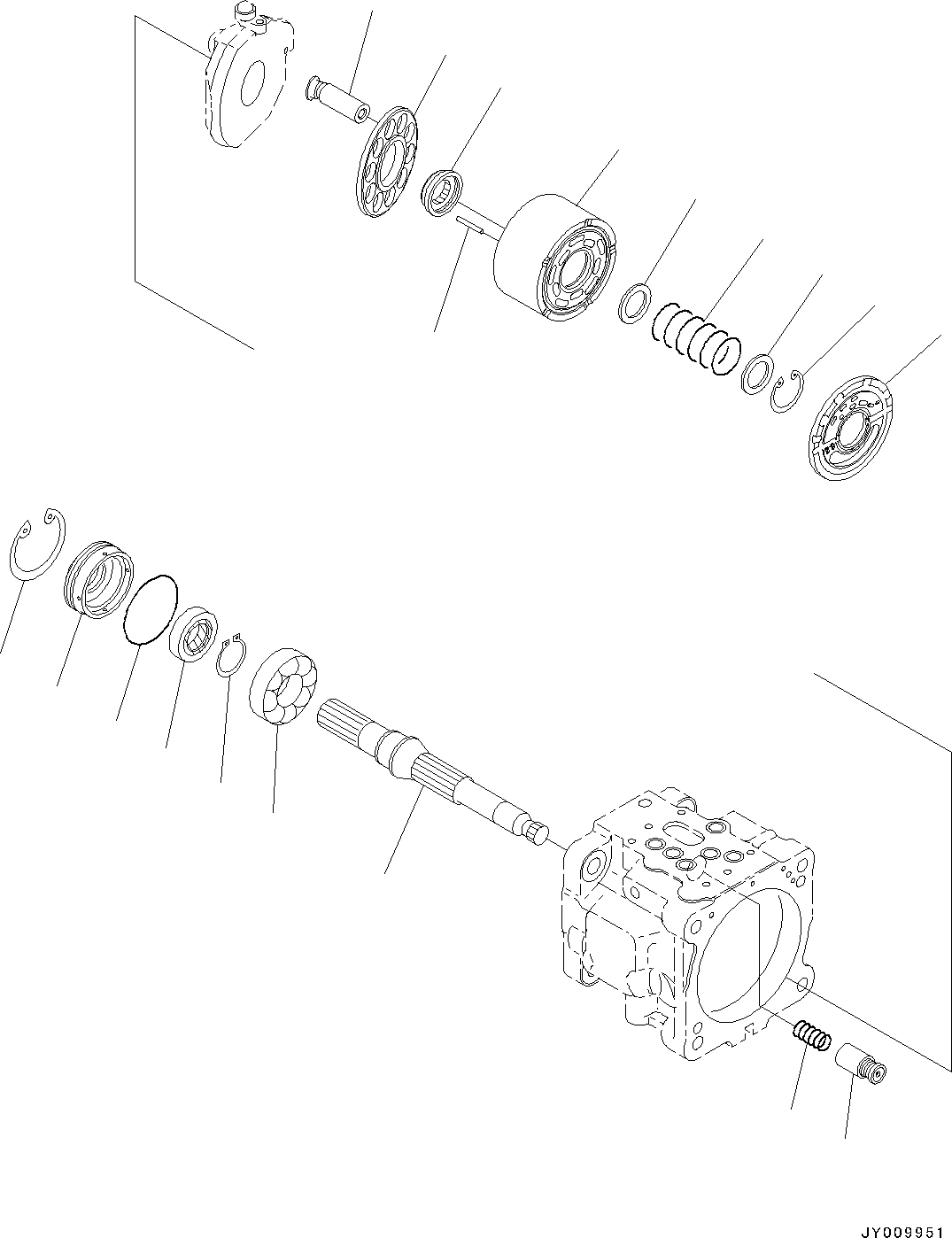 Схема запчастей Komatsu PC45MR-3 - ПОРШЕНЬ НАСОС, ВНУТР. ЧАСТИ (/) (№-) ПОРШЕНЬ НАСОС, С КОНДИЦИОНЕРОМ