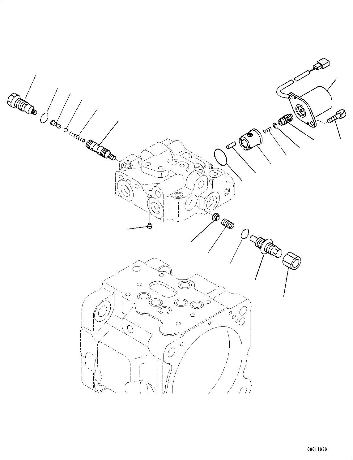 Схема запчастей Komatsu PC45MR-3 - ПОРШЕНЬ НАСОС, ВНУТР. ЧАСТИ (/) (№-) ПОРШЕНЬ НАСОС, С КОНДИЦИОНЕРОМ