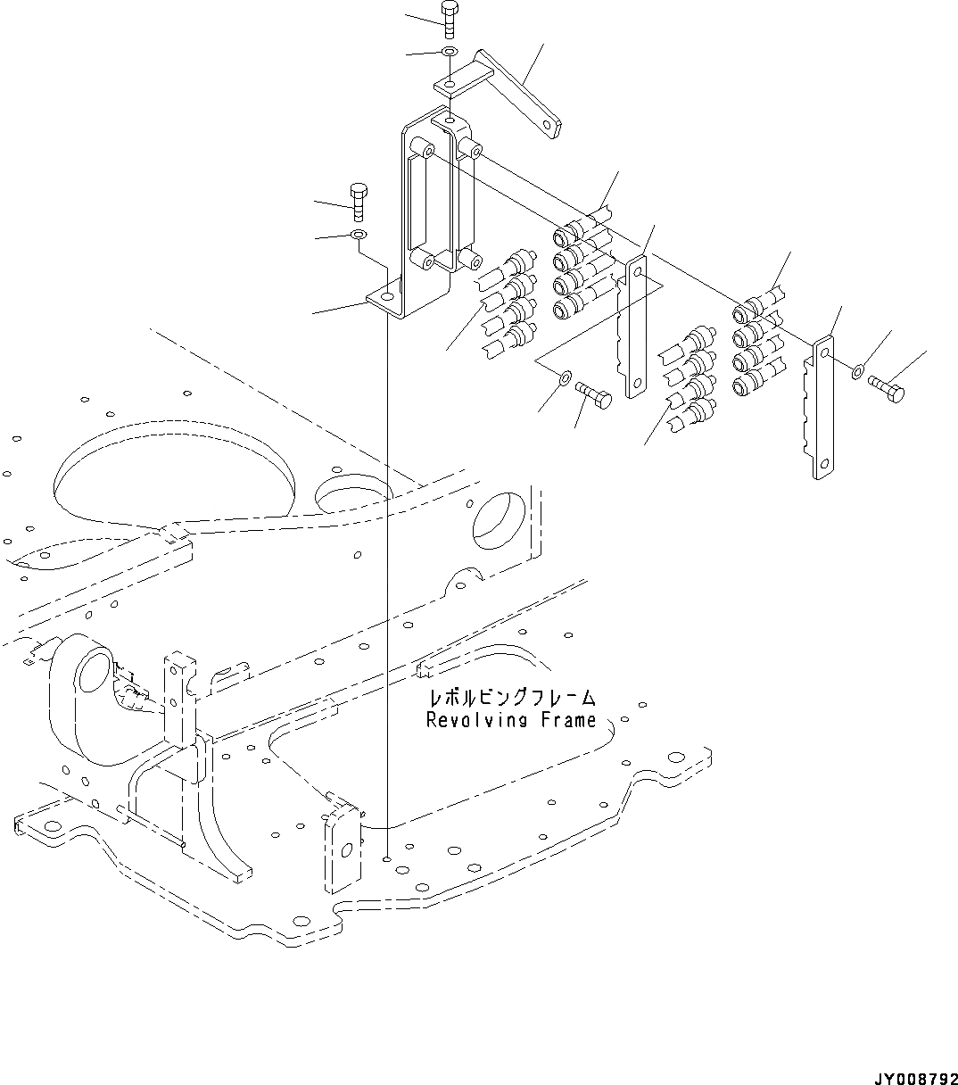 Схема запчастей Komatsu PC45MR-3 - КОРПУС ДЛЯ ПРОПОРЦИОНАЛЬН. PRESSURE УПРАВЛ-Е (PPC) КЛАПАН ТРУБЫ (№-) КОРПУС ДЛЯ ПРОПОРЦИОНАЛЬН. PRESSURE УПРАВЛ-Е (PPC) КЛАПАН ТРУБЫ, БЕЗ SHIFT PATTERN (ISO/ЭКСКАВАТ.) КЛАПАН СЕЛЕКТОРА