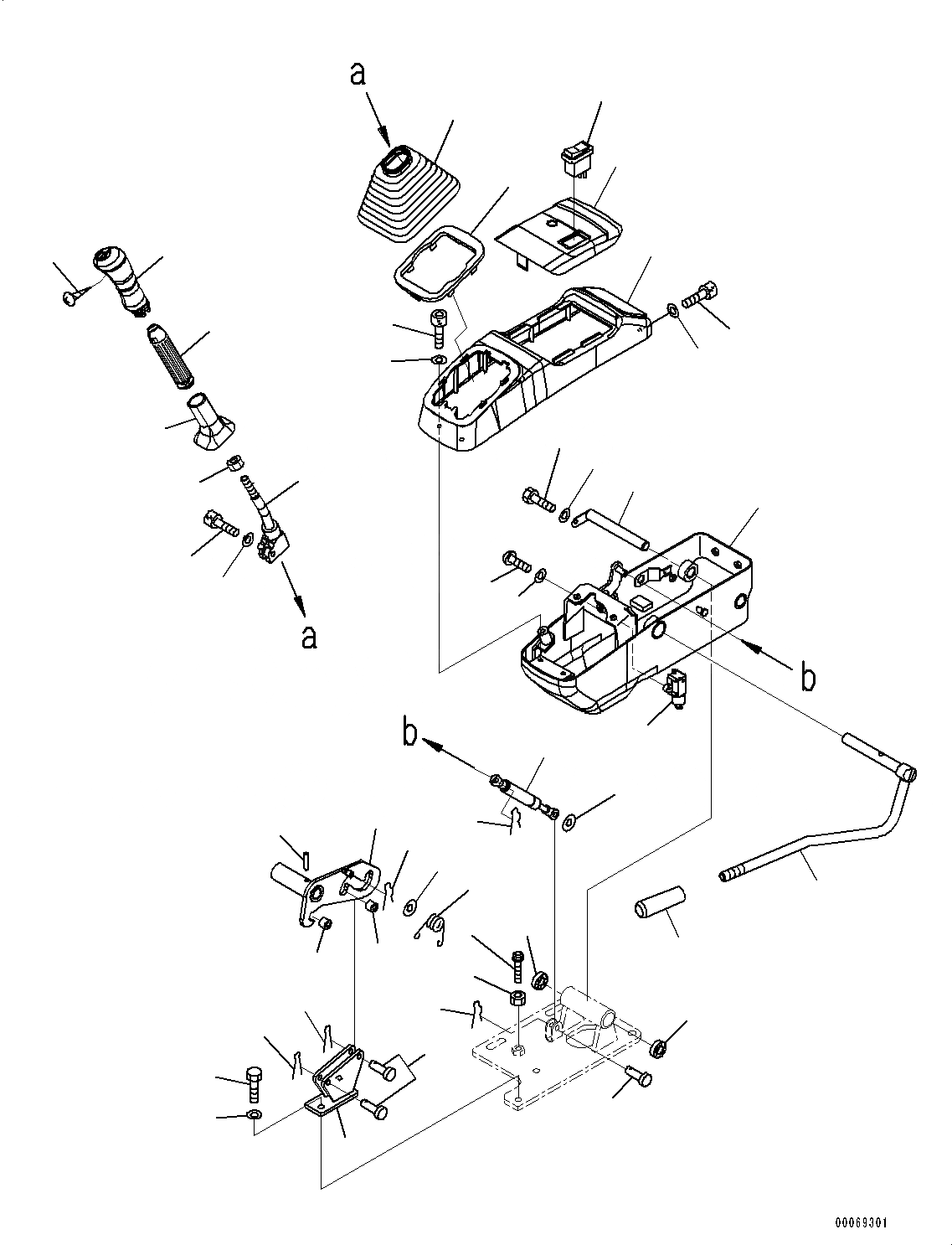 Схема запчастей Komatsu PC45MR-3 - КАБИНА, ПОЛ, КОНСОЛЬ, ЛЕВ. (№-) КАБИНА, -НАВЕСН. ОБОРУД