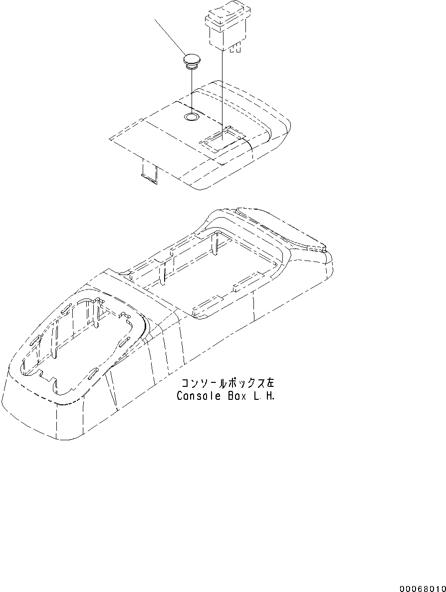 Схема запчастей Komatsu PC45MR-3 - КАБИНА, КРЫШКА, КОНСОЛЬН. БЛОК (№-) КАБИНА, С ЗАДН.VIEW MIRROR, ЛЕВ. И ПРАВ., КОНДИЦ. ВОЗДУХА, PROVISION ДЛЯ -ДОПОЛН. АКТУАТОР ТРУБЫ, ВЫСОК. ЕМК.