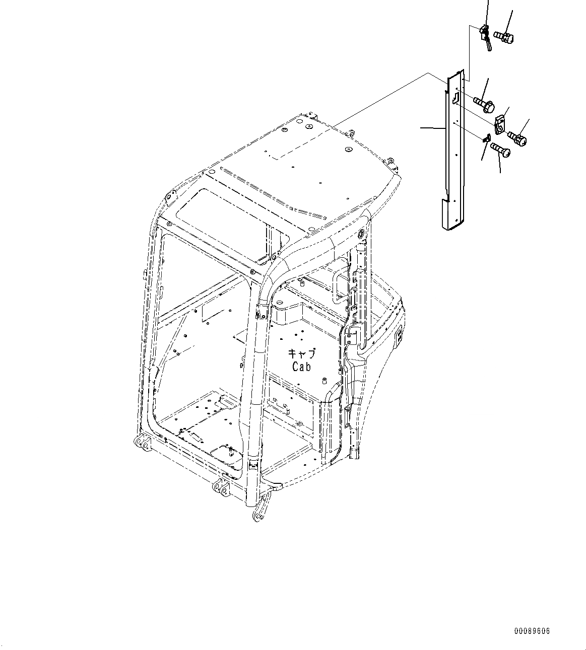 Схема запчастей Komatsu PC45MR-3 - КАБИНА, ОСВЕЩЕНИЕ (№-) КАБИНА, С ПРОПОРЦИОНАЛЬН. РЫЧАГ УПРАВЛ-Я, ЗАДН.VIEW MIRROR, ЛЕВ. И ПРАВ., ПЕЧКА, PROVISION ДЛЯ -ДОПОЛН. АКТУАТОР ТРУБЫ, LA