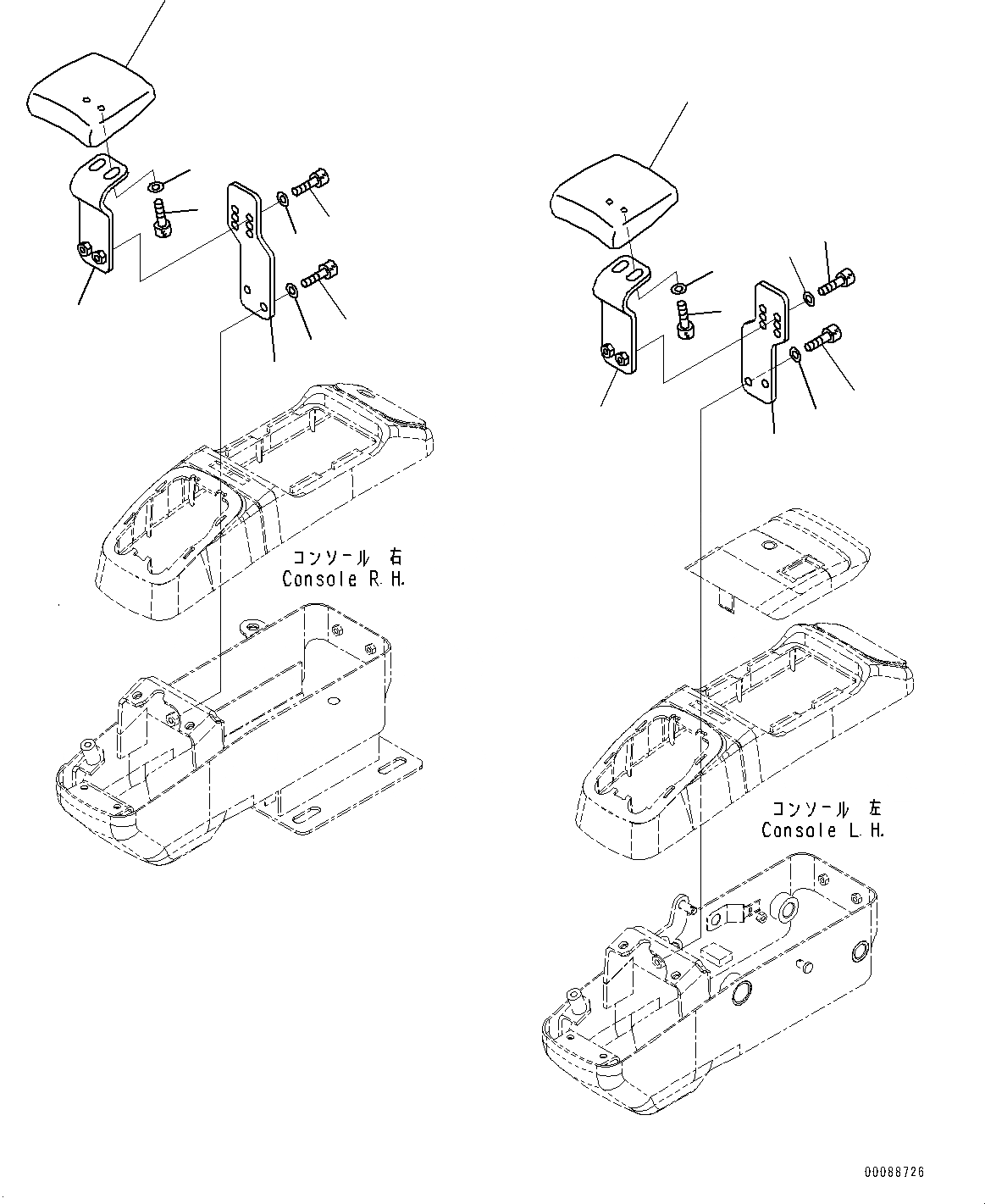 Схема запчастей Komatsu PC45MR-3 - КАБИНА, WRIST REST (№-) КАБИНА, С ПРОПОРЦИОНАЛЬН. РЫЧАГ УПРАВЛ-Я, ЗАДН.VIEW MIRROR, ЛЕВ. И ПРАВ., ПЕЧКА, PROVISION ДЛЯ -ДОПОЛН. АКТУАТОР ТРУБЫ, LA