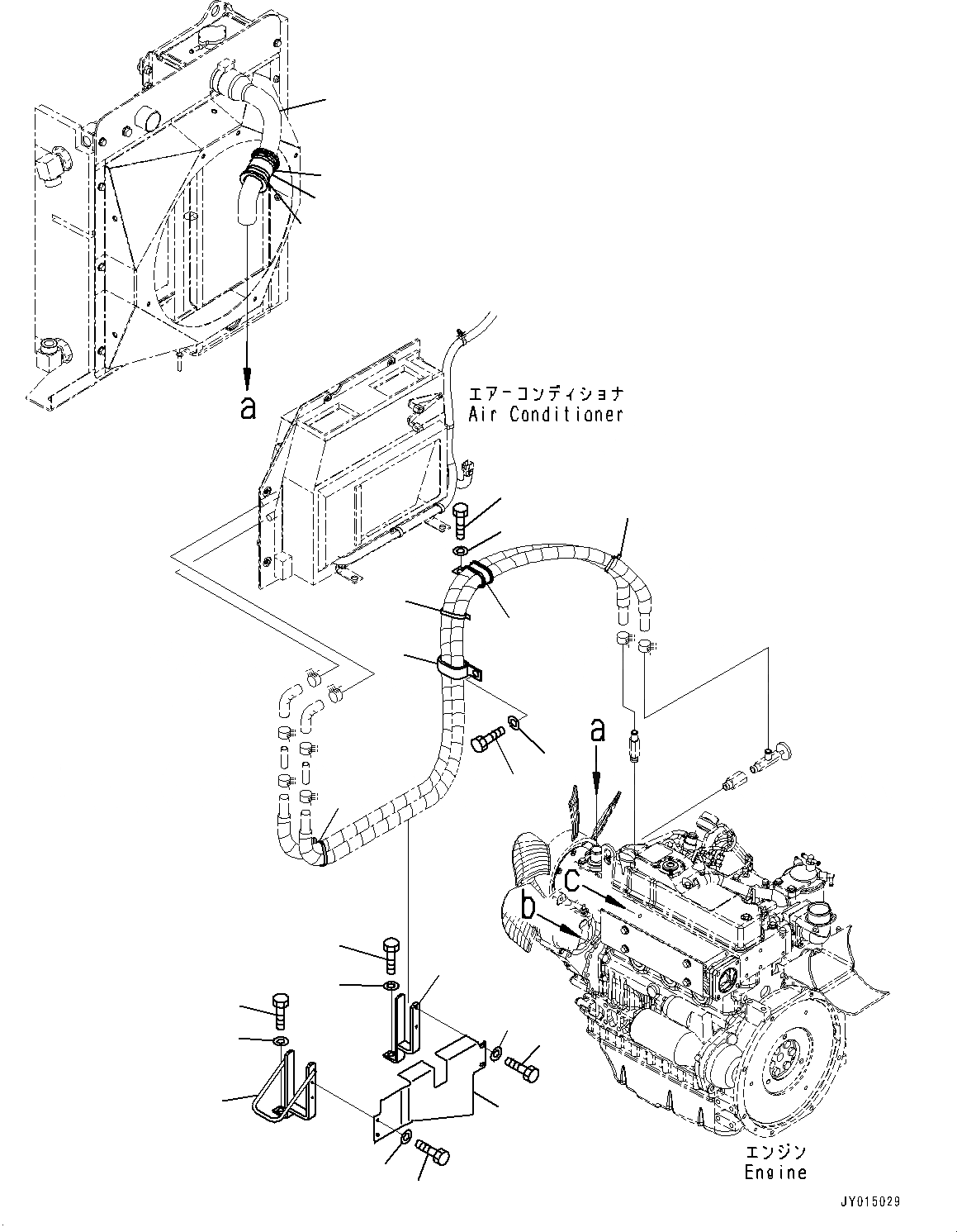 Схема запчастей Komatsu PC45MR-3 - БЛОК КОНДИЦИОНЕРА, КОМПОНЕНТЫ КОНДИЦИОНЕРА (№7-) БЛОК КОНДИЦИОНЕРА, ДЛЯ КАБИНА ROPS