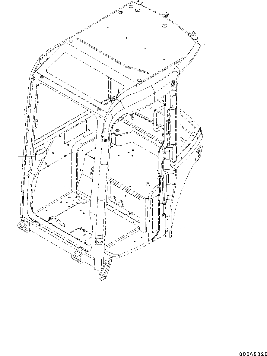 Схема запчастей Komatsu PC45MR-3 - ПЕПЕЛЬНИЦА (№-) ПЕПЕЛЬНИЦА
