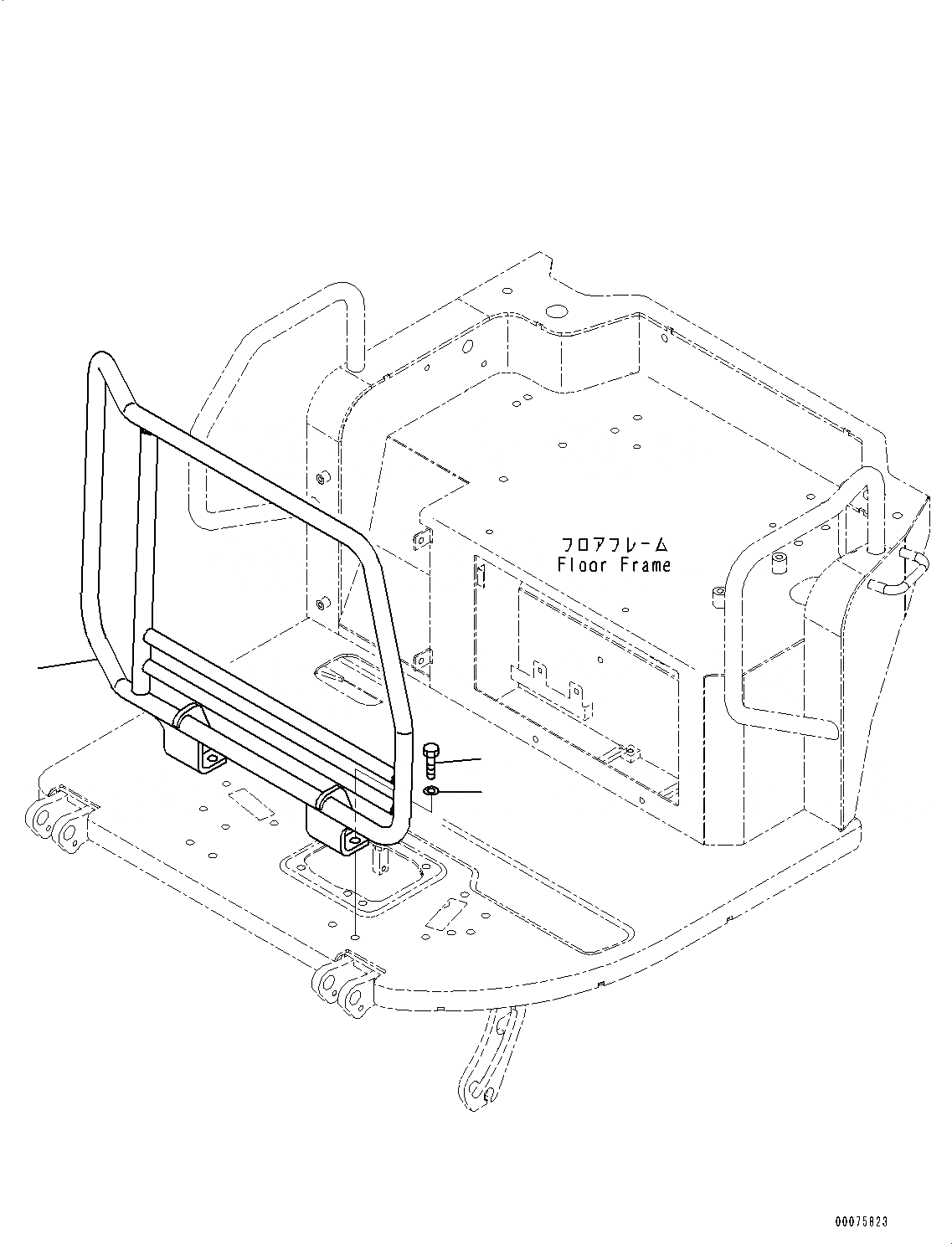 Схема запчастей Komatsu PC45MR-3 - ОСНОВН. КОНСТРУКЦИЯ, ПОРУЧНИ(№-) ОСНОВН. КОНСТРУКЦИЯ, С ПРОПОРЦИОНАЛЬН. РЫЧАГ УПРАВЛ-Я, PROVISION ДЛЯ -ДОПОЛН. АКТУАТОР ТРУБЫ, ВЫСОК. ЕМК.