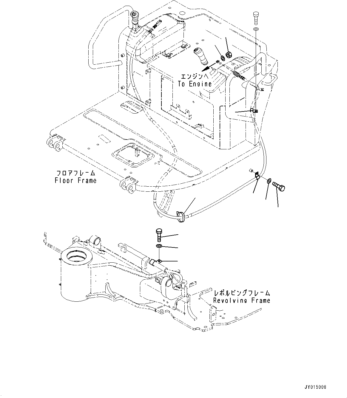 Схема запчастей Komatsu PC45MR-3 - КРЕПЛЕНИЕ ПОЛАING, КАБЕЛЬ КРЕПЛЕНИЕ (№7-) КРЕПЛЕНИЕ ПОЛАING, ДЛЯ НАВЕСА