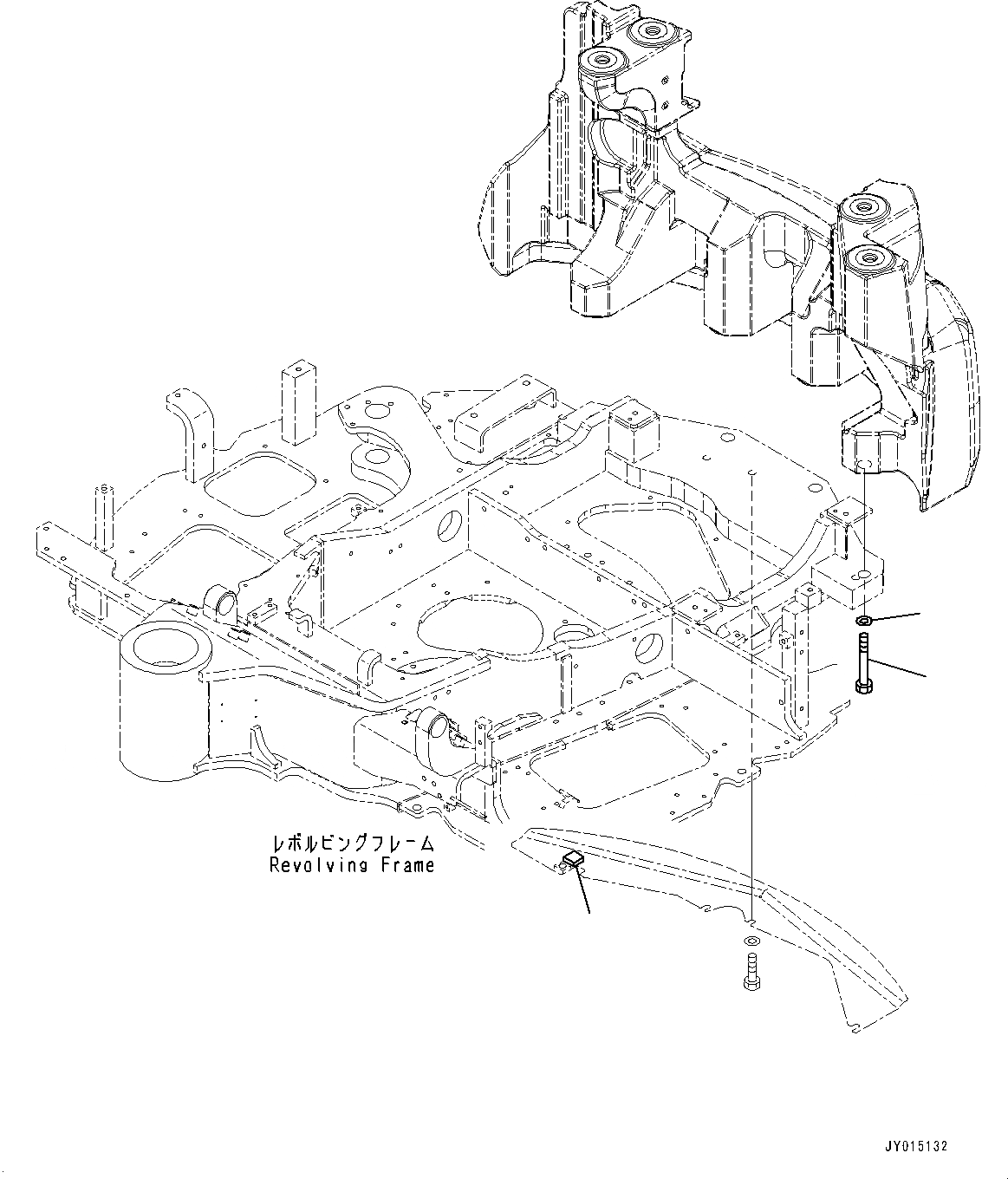 Схема запчастей Komatsu PC45MR-3 - ПРОТИВОВЕС, СДВОЕНН., КРЕПЛЕНИЕ БОЛТ (№-) ПРОТИВОВЕС, ДЛЯ СЕВ. АМЕРИКИ