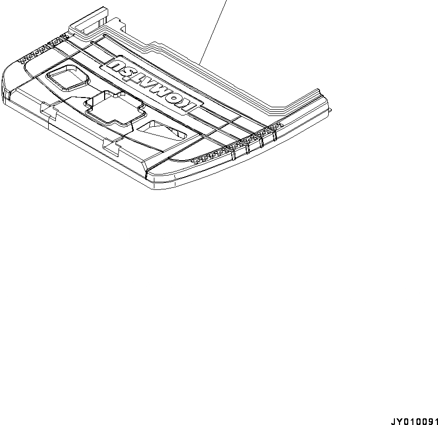 Схема запчастей Komatsu PC18MR-3 - ПОКРЫТИЕ ПОЛА(№-) ПОЛ МАТЕРИАЛ