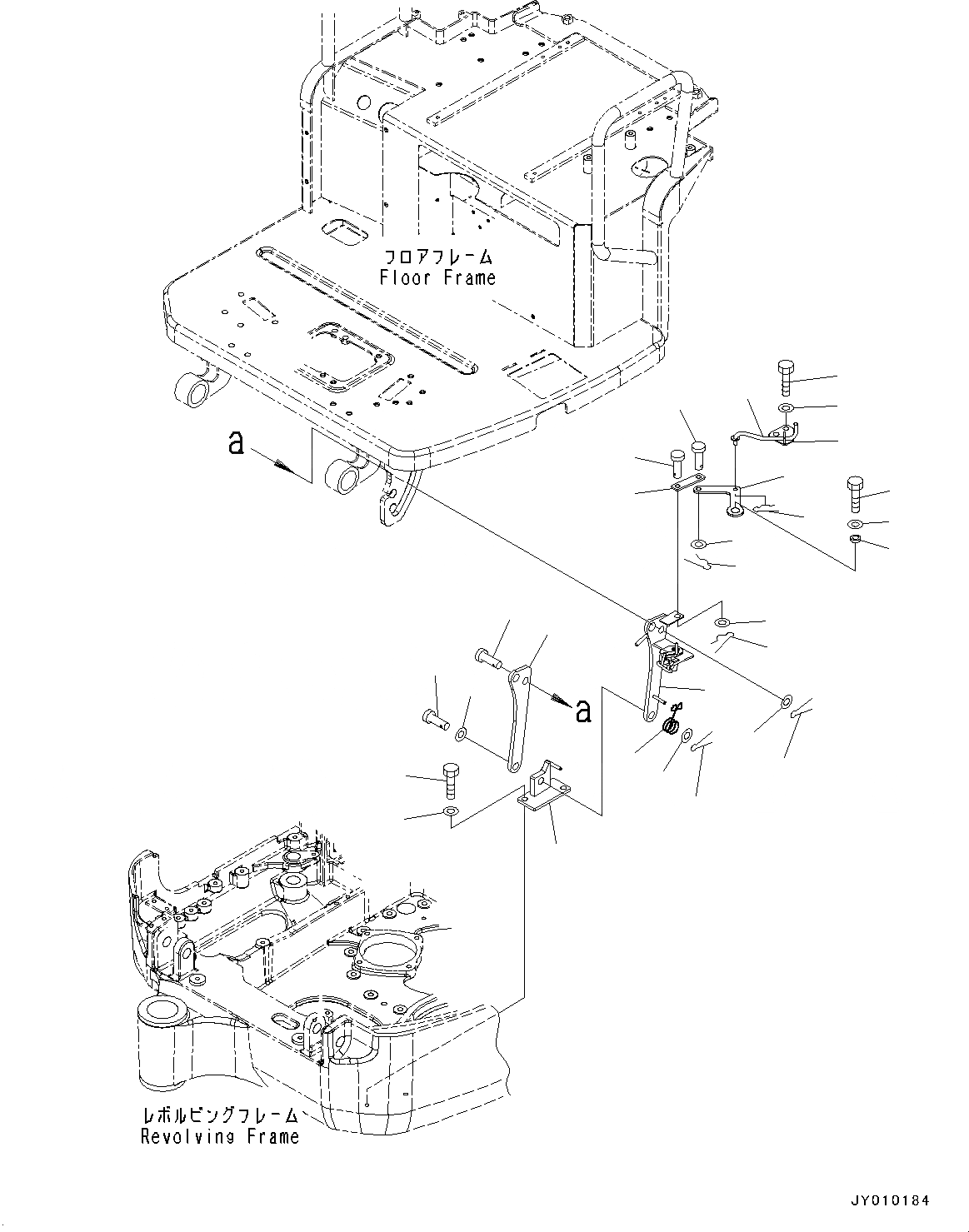 Схема запчастей Komatsu PC18MR-3 - КРЕПЛЕНИЕ ПОЛАING, (/) (№-) КРЕПЛЕНИЕ ПОЛАING