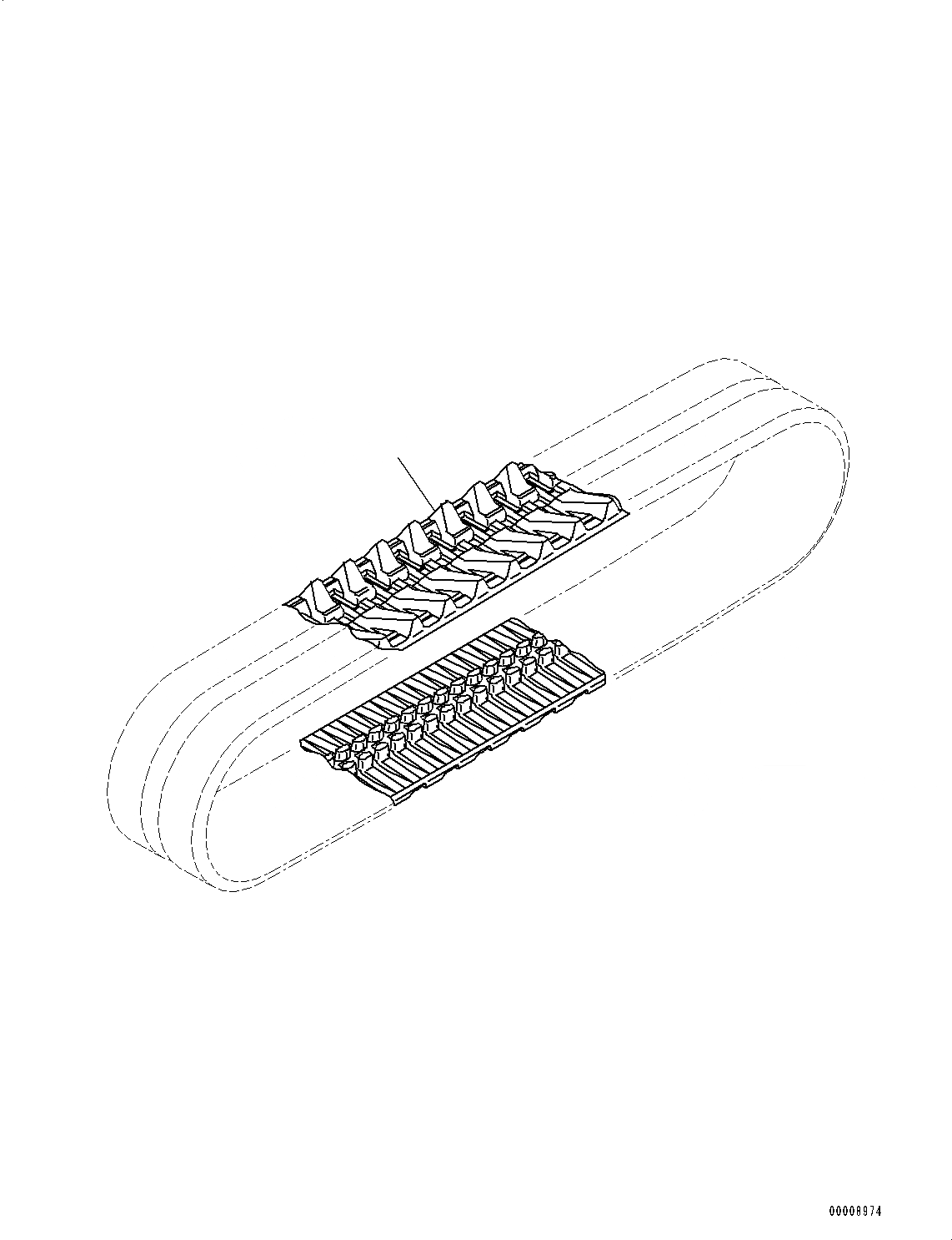 Схема запчастей Komatsu PC18MR-3 - ГУСЕНИЦЫ ASSEMBLY (№-) ГУСЕНИЦЫ ASSEMBLY, РЕЗИН.