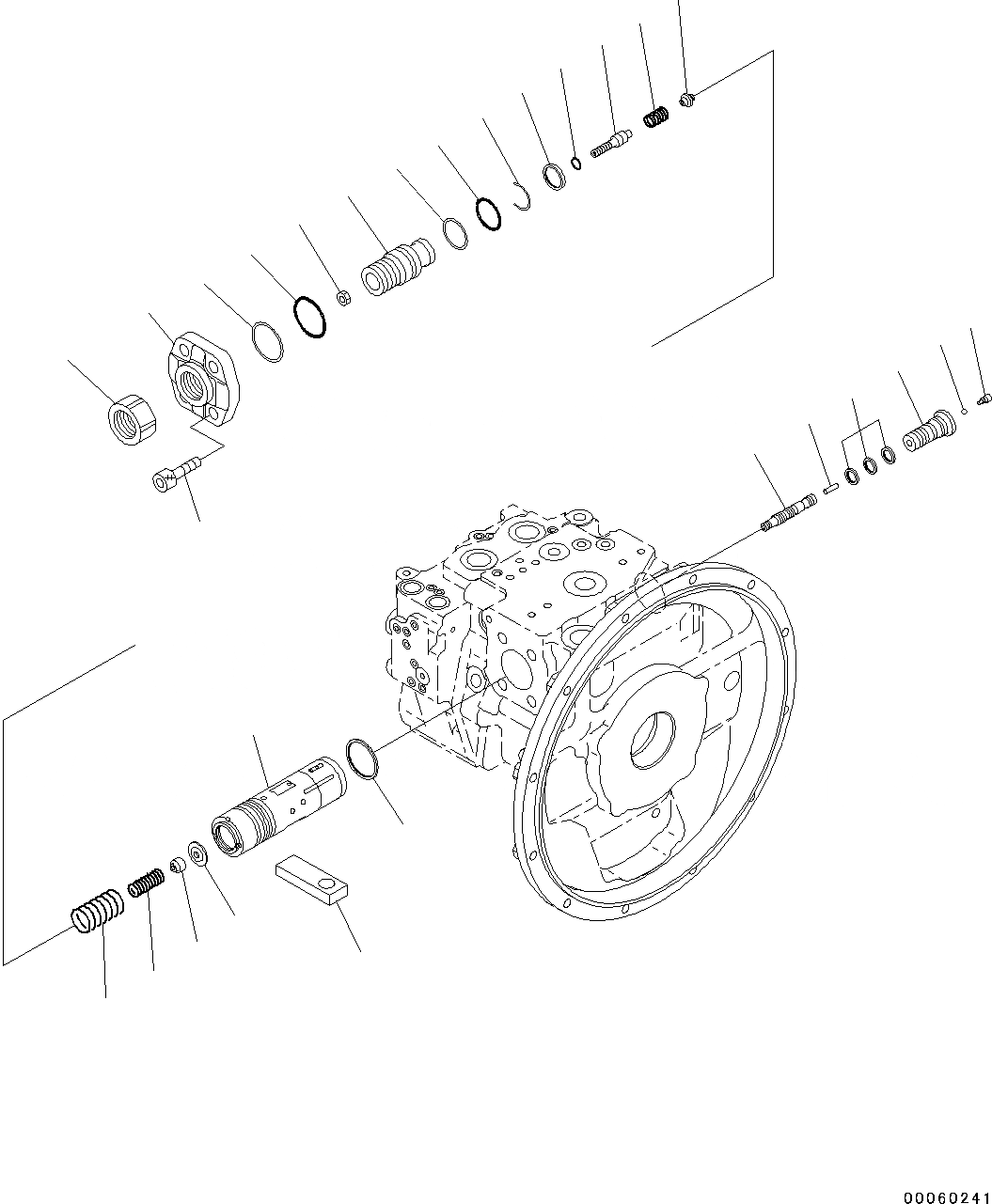 Схема запчастей Komatsu PC130-8 - ОСНОВН. ПОРШЕНЬ НАСОС(№8-) ОСНОВН. ПОРШЕНЬ НАСОС