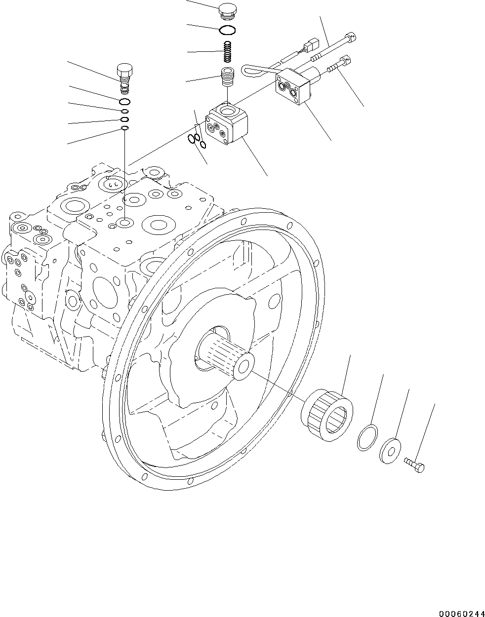 Схема запчастей Komatsu PC130-8 - ОСНОВН. ПОРШЕНЬ НАСОС(№8-) ОСНОВН. ПОРШЕНЬ НАСОС