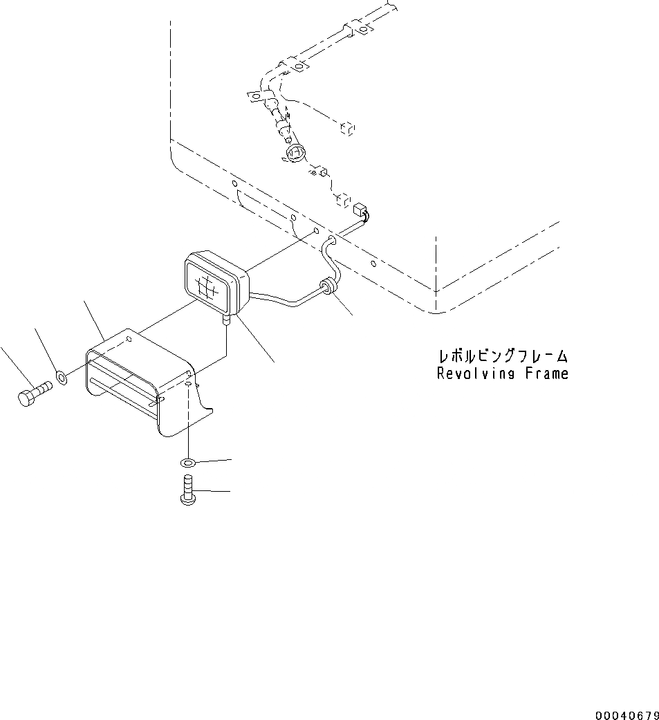 Схема запчастей Komatsu PC130-8 - ДОПОЛН. РАБОЧ.ING LIGHT, LHS(№8-) ДОПОЛН. РАБОЧ.ING LIGHT, LHS