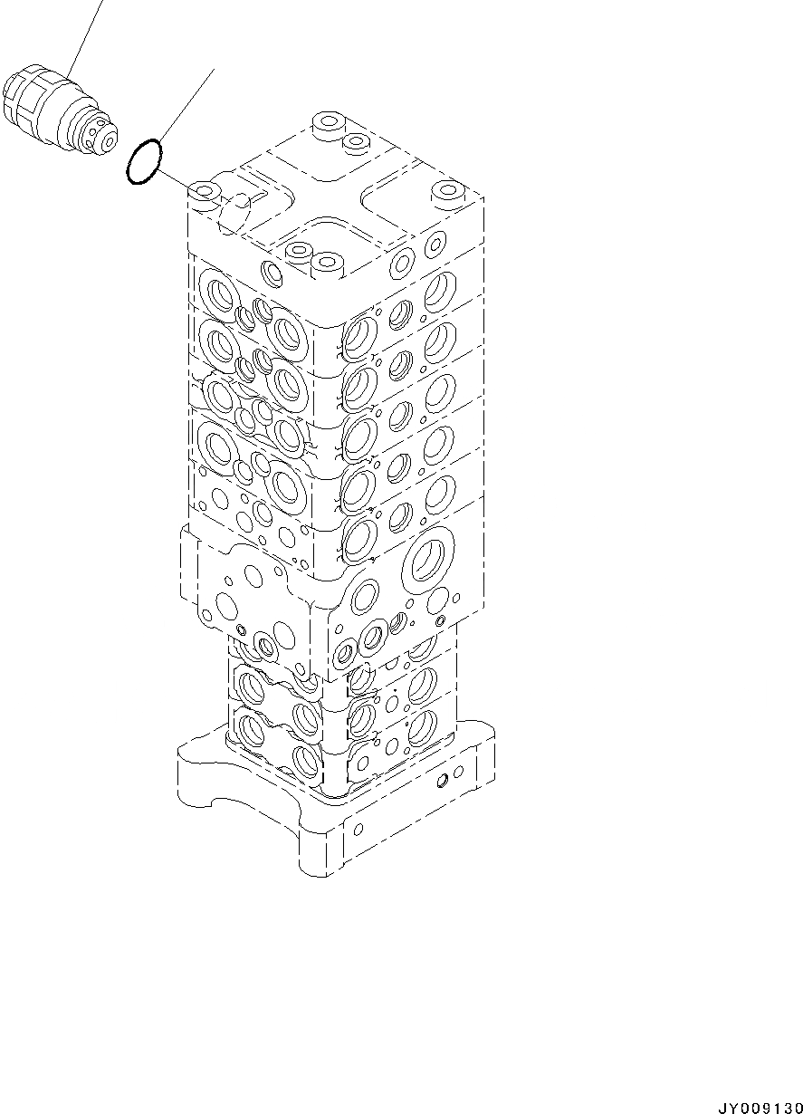 Схема запчастей Komatsu PC130-8 - ОСНОВН. УПРАВЛЯЮЩ. КЛАПАН, -АКТУАТОР(№8-) ОСНОВН. УПРАВЛЯЮЩ. КЛАПАН, -АКТУАТОР