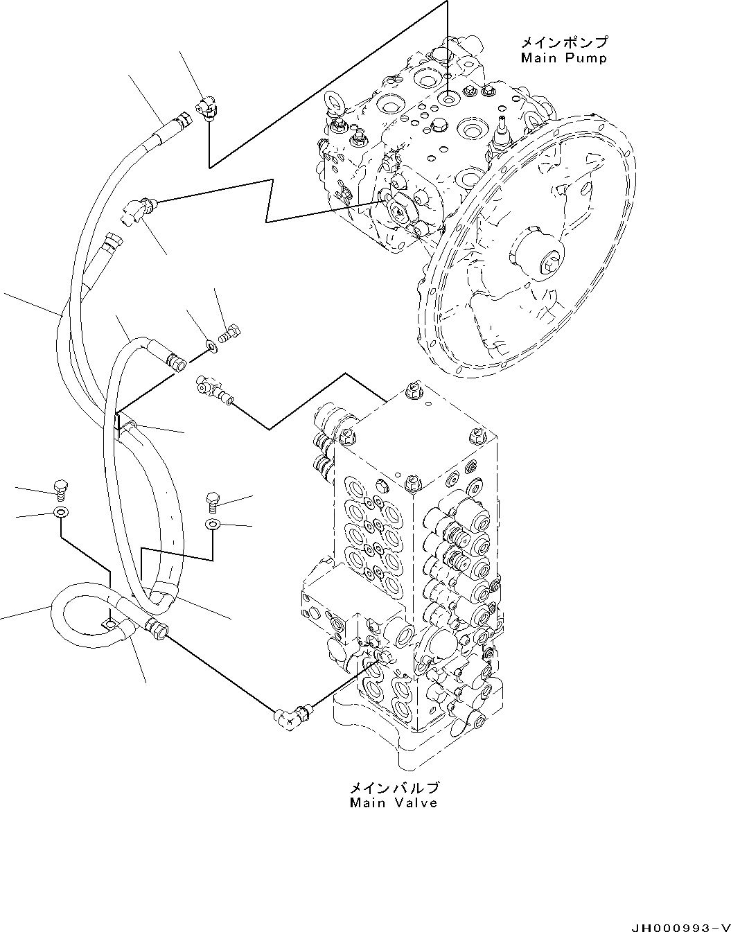 Схема запчастей Komatsu PC130-8 - LS КОНТУР, -АКТУАТОР(№8-8) LS КОНТУР, -АКТУАТОР