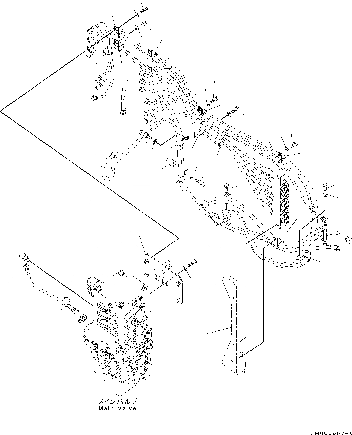 Схема запчастей Komatsu PC130-8 - ПРОПОРЦИОНАЛЬН. PRESSURE УПРАВЛ-Е (PPC) КЛАПАН КОНТУР(№8-8) ПРОПОРЦИОНАЛЬН. PRESSURE УПРАВЛ-Е (PPC) КЛАПАН КОНТУР