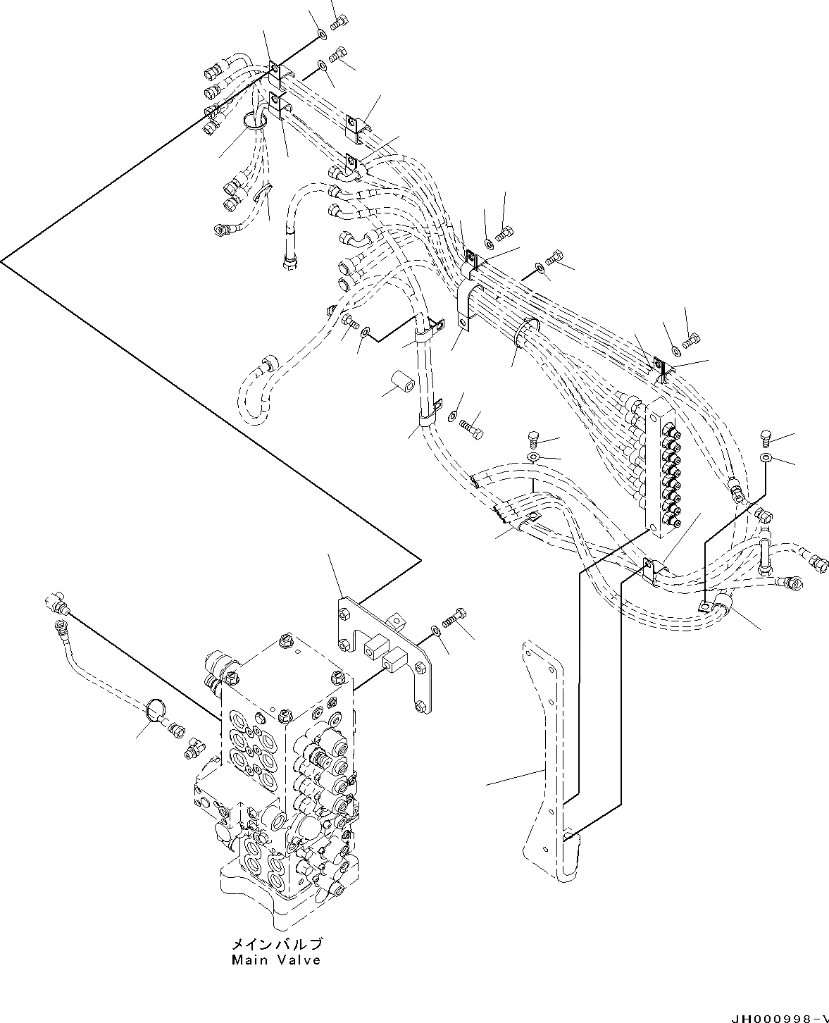 Схема запчастей Komatsu PC130-8 - ПРОПОРЦИОНАЛЬН. PRESSURE УПРАВЛ-Е (PPC) КЛАПАН КОНТУР(№8-) ПРОПОРЦИОНАЛЬН. PRESSURE УПРАВЛ-Е (PPC) КЛАПАН КОНТУР