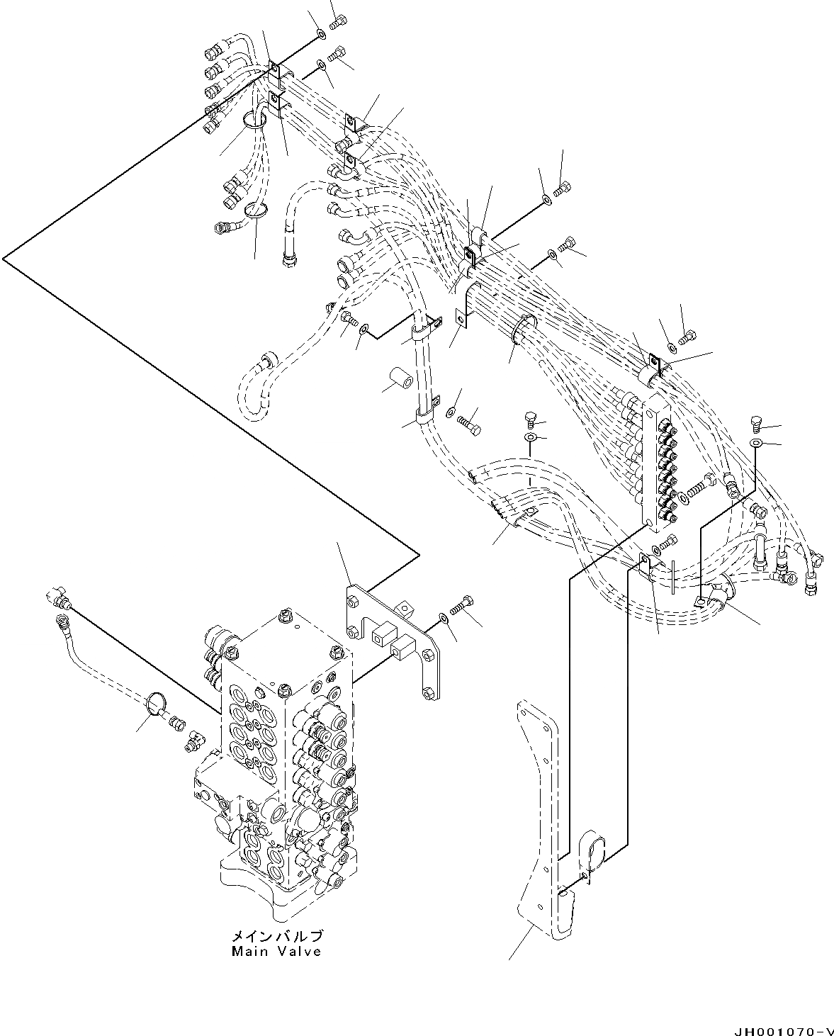 Схема запчастей Komatsu PC130-8 - ПРОПОРЦИОНАЛЬН. PRESSURE УПРАВЛ-Е (PPC) КЛАПАН КОНТУР, -АКТУАТОР(№8-) ПРОПОРЦИОНАЛЬН. PRESSURE УПРАВЛ-Е (PPC) КЛАПАН КОНТУР, -АКТУАТОР