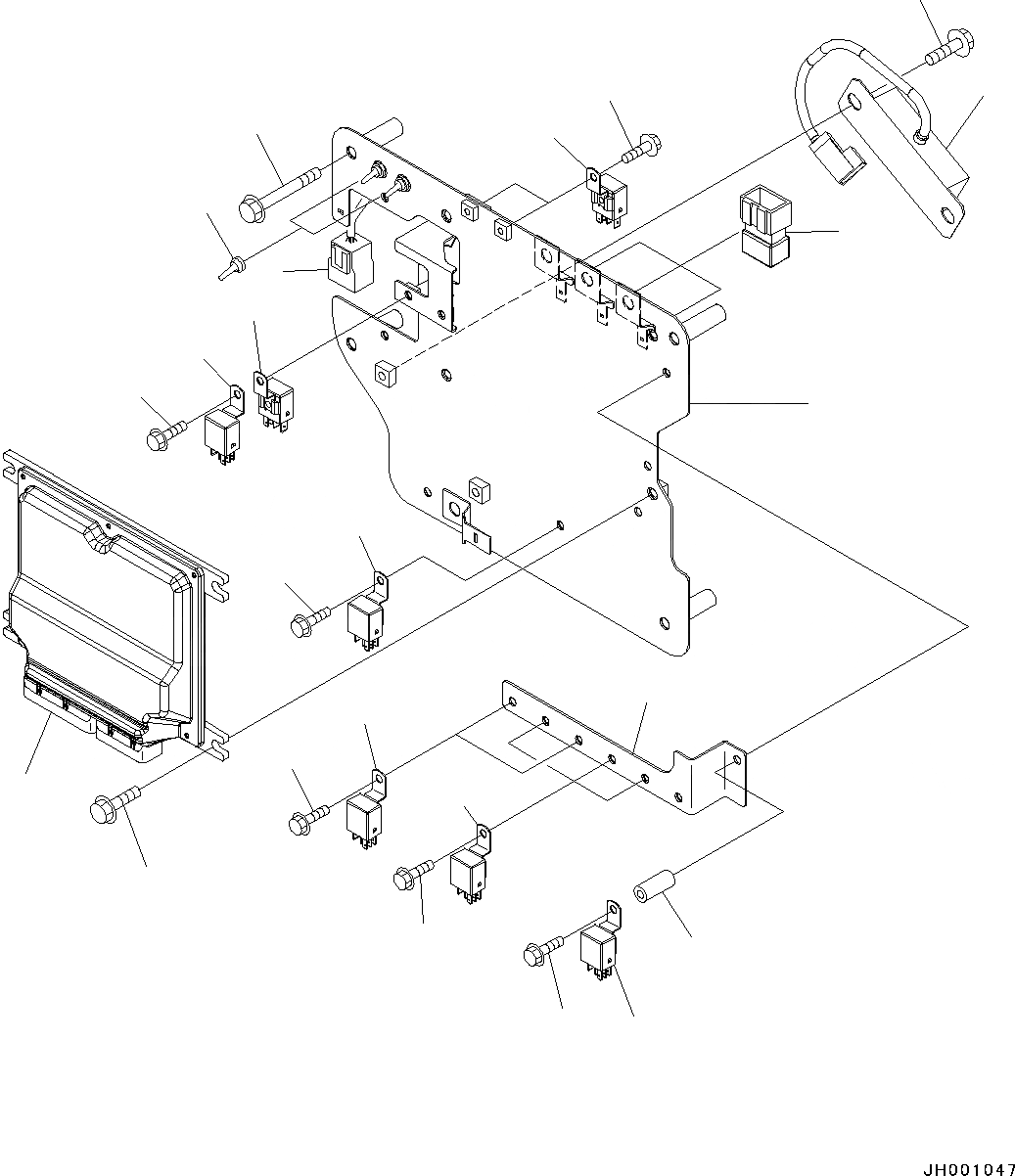 Схема запчастей Komatsu PC130-8 - КАБИНА, -АКТУАТОР(№8-) КАБИНА, -АКТУАТОР