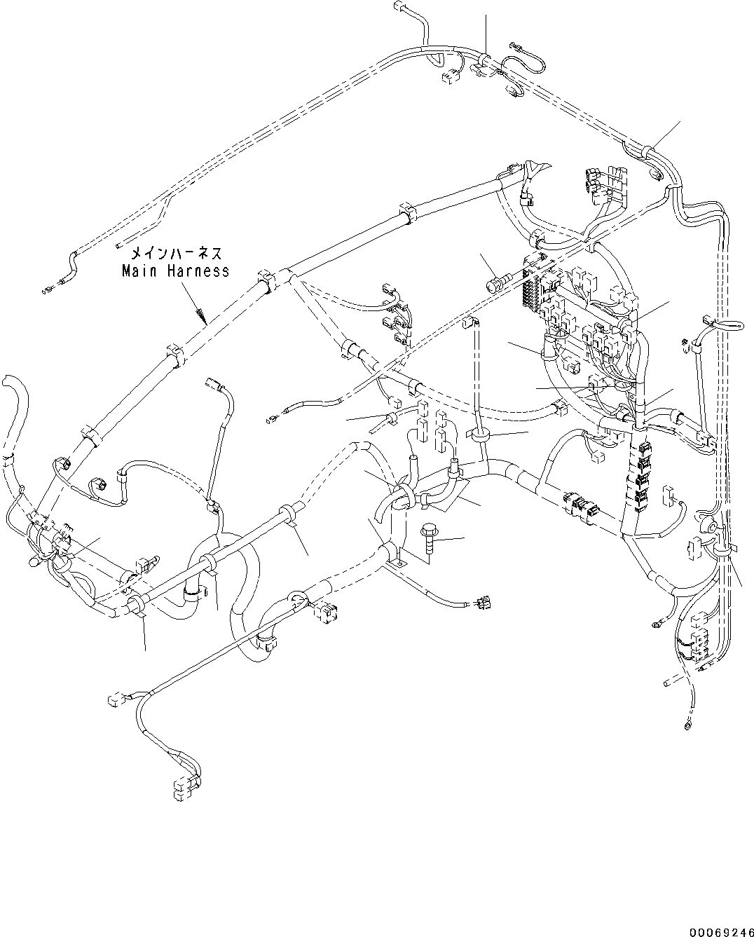 Схема запчастей Komatsu PC130-8 - КАБИНА, -АКТУАТОР(№8-) КАБИНА, -АКТУАТОР