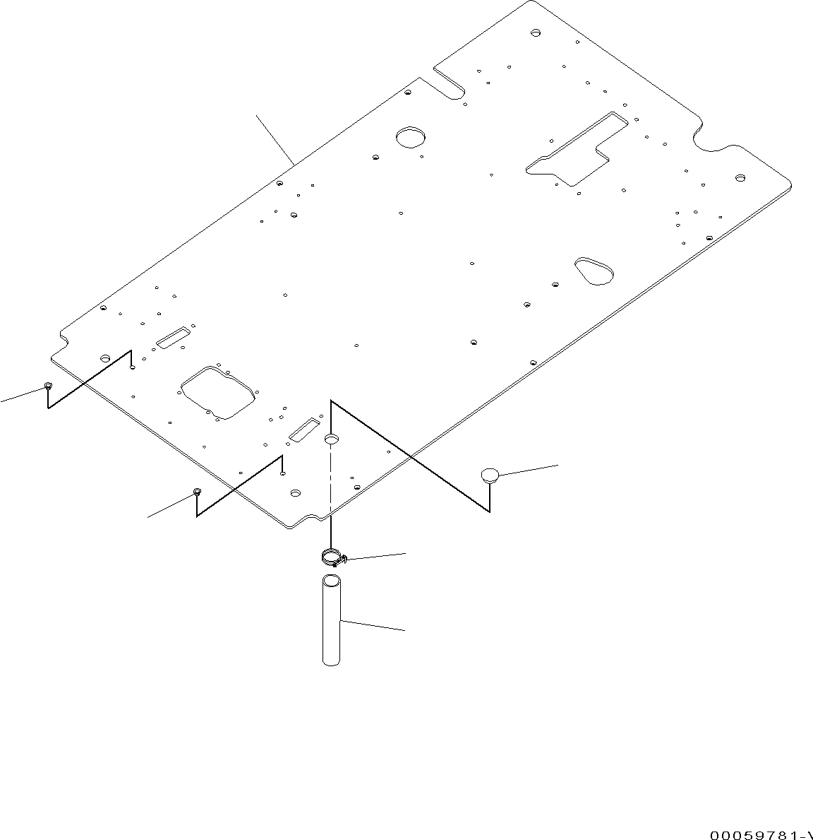 Схема запчастей Komatsu PC130-8 - КАБИНА, -АКТУАТОР, -ЧАСТИ ТИП(№8-) КАБИНА, -АКТУАТОР, -ЧАСТИ ТИП