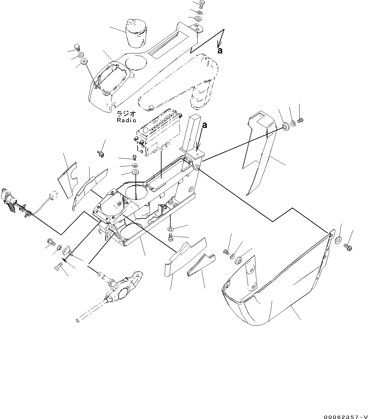 Схема запчастей Komatsu PC130-8 - КАБИНА, -АКТУАТОР, -ЧАСТИ ТИП(№8-) КАБИНА, -АКТУАТОР, -ЧАСТИ ТИП