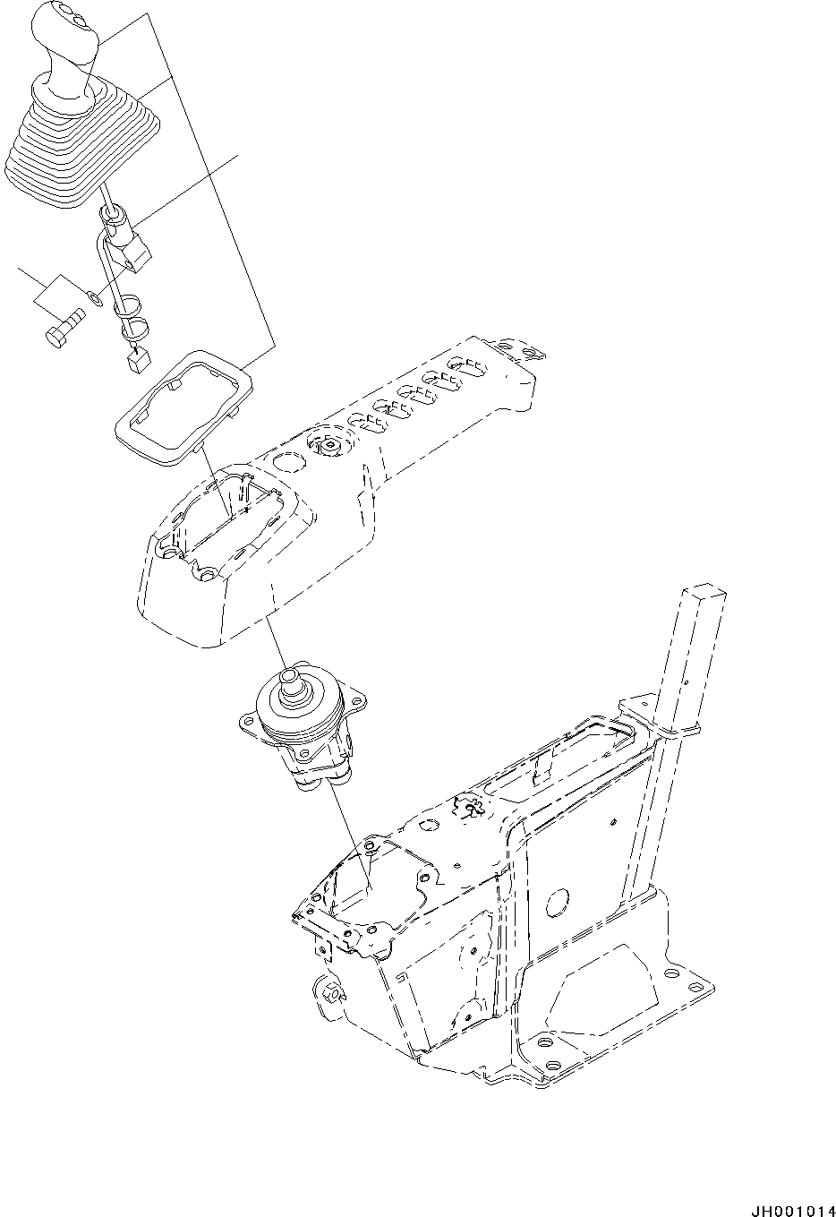 Схема запчастей Komatsu PC130-8 - КАБИНА, -АКТУАТОР(№8-) КАБИНА, -АКТУАТОР