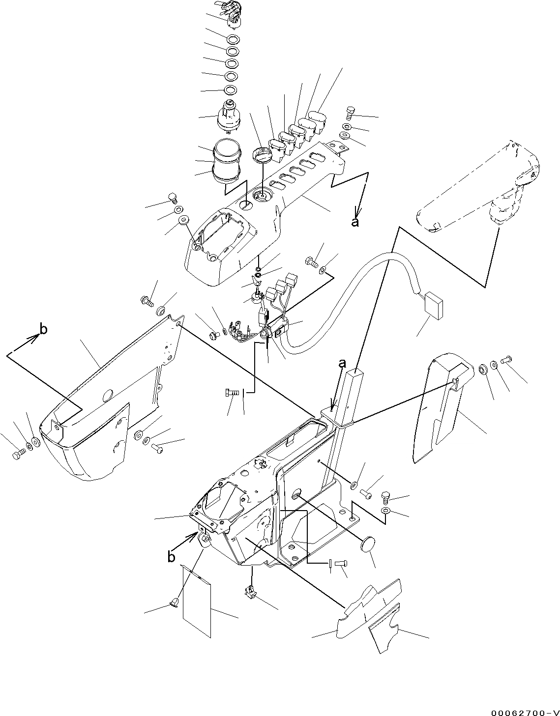 Схема запчастей Komatsu PC130-8 - КАБИНА, -АКТУАТОР, -ЧАСТИ ТИП(№8-) КАБИНА, -АКТУАТОР, -ЧАСТИ ТИП