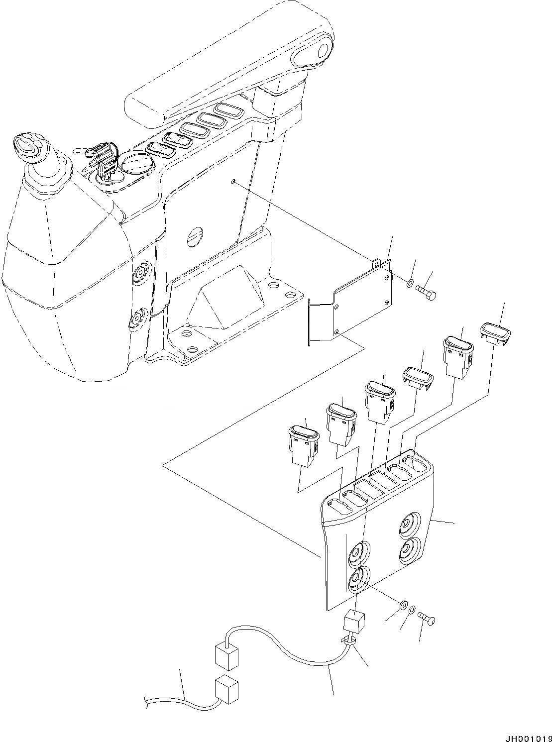 Схема запчастей Komatsu PC130-8 - КАБИНА, -АКТУАТОР, -ЧАСТИ ТИП(№8-) КАБИНА, -АКТУАТОР, -ЧАСТИ ТИП