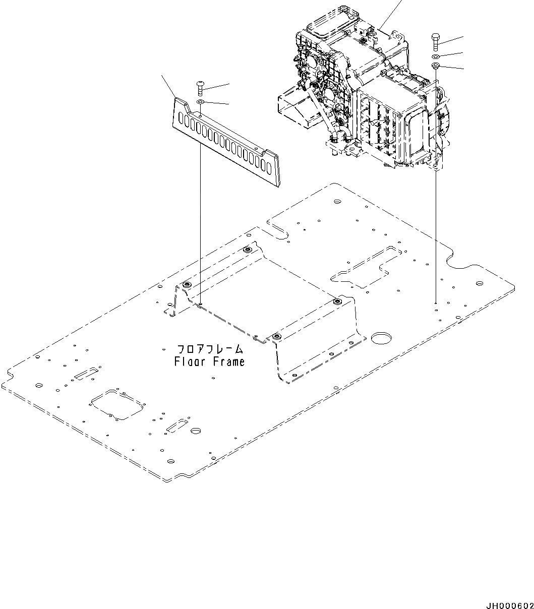 Схема запчастей Komatsu PC130-8 - КАБИНА, -АКТУАТОР, -ЧАСТИ ТИП(№8-) КАБИНА, -АКТУАТОР, -ЧАСТИ ТИП