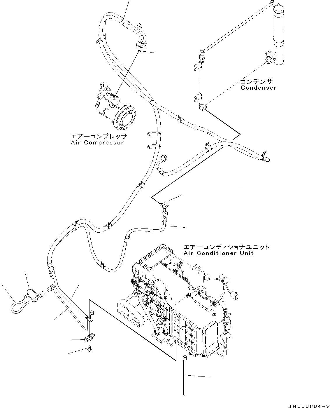 Схема запчастей Komatsu PC130-8 - КАБИНА, -АКТУАТОР, -ЧАСТИ ТИП(№8-) КАБИНА, -АКТУАТОР, -ЧАСТИ ТИП