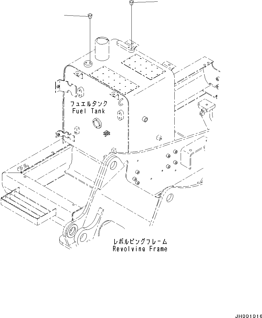 Схема запчастей Komatsu PC130-8 - HANDRAIL(№8-) HANDRAIL