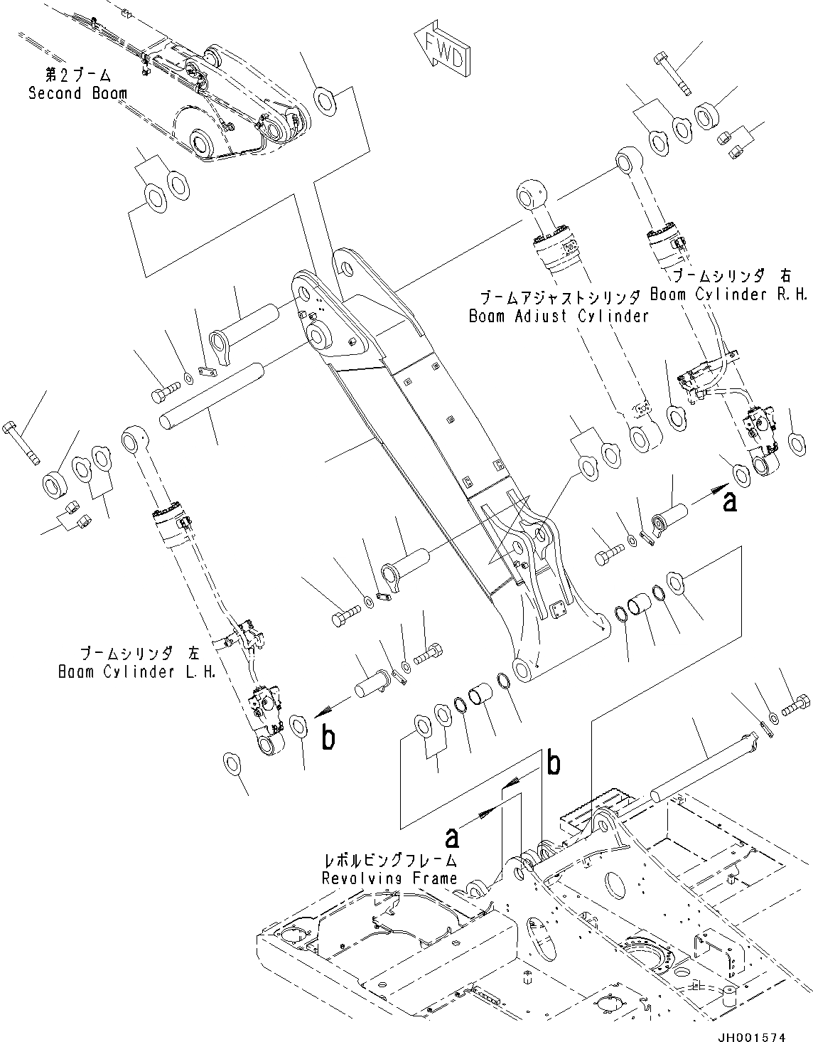 Схема запчастей Komatsu PC130-8 - СТРЕЛА, -ЧАСТИ ТИП(№8-) СТРЕЛА, -ЧАСТИ ТИП