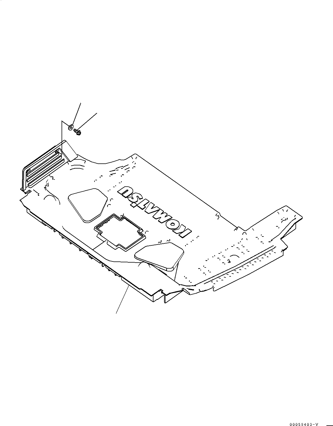 Схема запчастей Komatsu PC88MR-8 - ПОКРЫТИЕ ПОЛА(№-) ПОЛ МАТЕРИАЛ, БЕЗ РЕГУЛИР. 2-СЕКЦИОНН. СТРЕЛА, -НАВЕСН. ОБОРУД